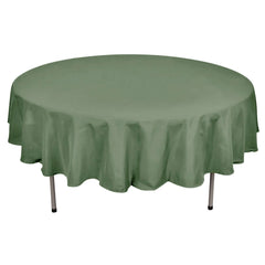 Polyester 90" Round Tablecloth Olive Green - Stain & Wrinkle-Resistant Table Cover